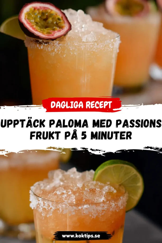 Upptäck Paloma med passionsfrukt på 5 minuter