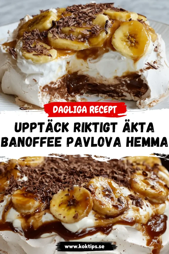 Upptäck riktigt äkta Banoffee pavlova hemma