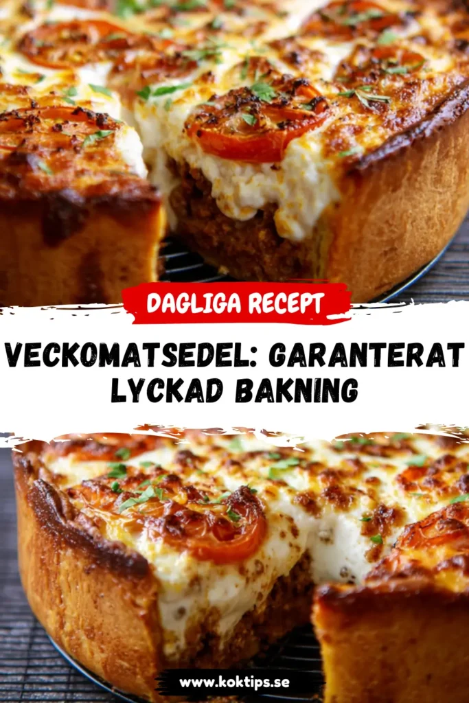 Veckomatsedel: Garanterat Lyckad Bakning