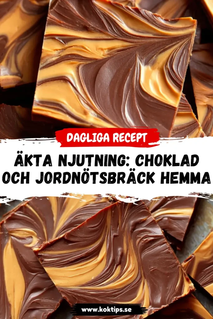 Äkta njutning: Choklad och jordnötsbräck hemma