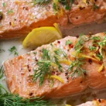 Perfekt Smörbakad citronlax med dill och citron
