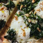 Libapizza med grönkål och mozarella