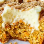 Morotsmuffins med cheesecakefyllning och kanelcrunch