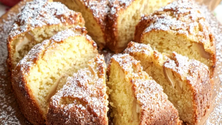 Enkelt lyxig Riven äppelsockerkaka hemma