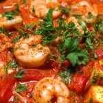 Smakexplosion! Kokosgryta med räkor och halloumi