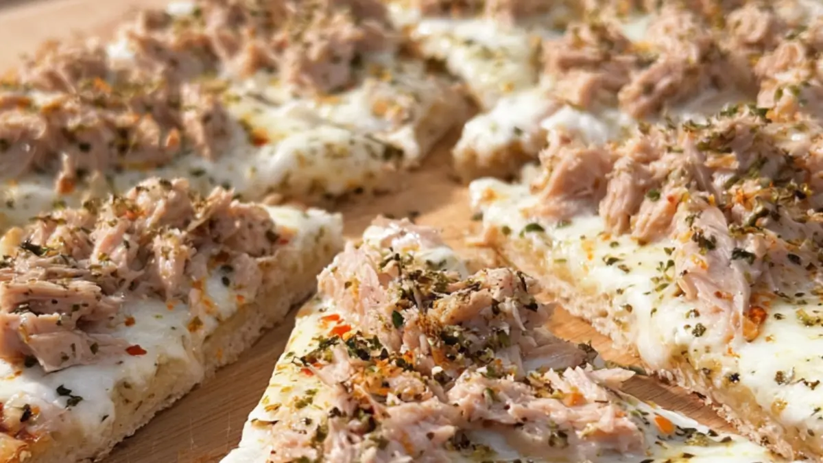 Perfekt Tonfiskpizza på libabröd på 20 min