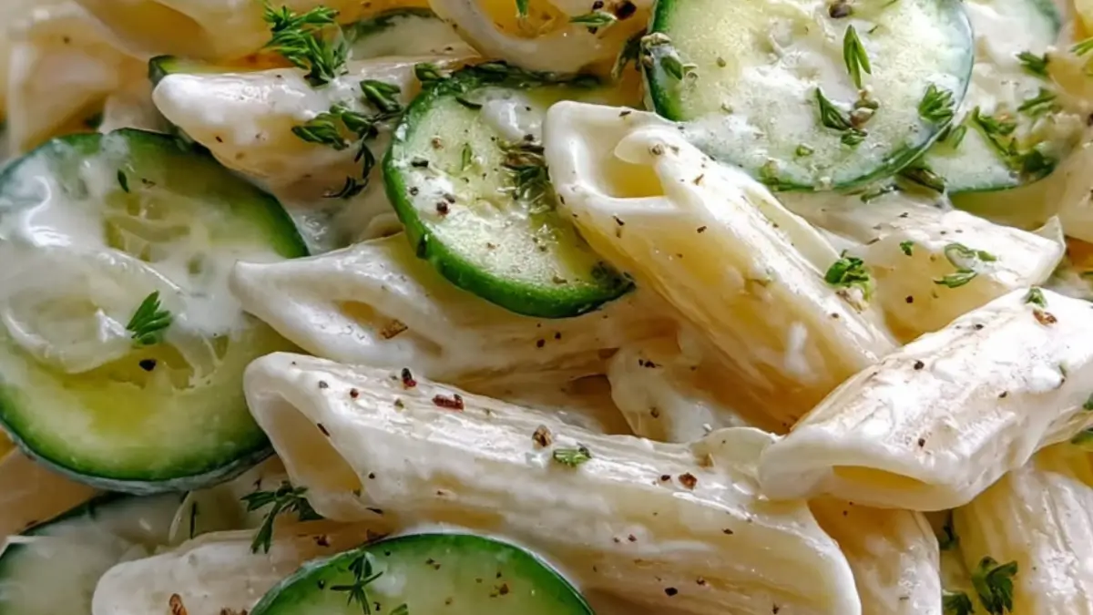 Perfekt Sommarrätt: Hälsosam Gurkpastasallad