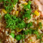 Perfekt Köttfärsrisotto med kall chilisås