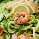 Njut av lyxig Zucchinipasta med räkor
