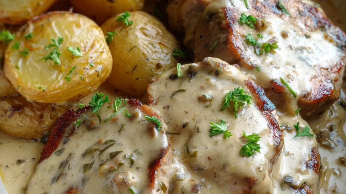 Fläskfilé med smak av vitlök & örter