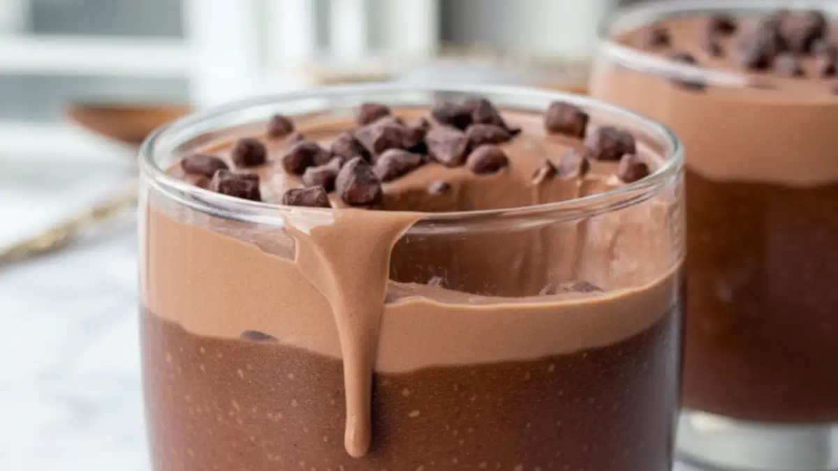 Lyxig Tiramisu Chia Pudding med kallt kaffe