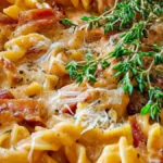 Pasta och bacon: Snabb middag på 35 minutes
