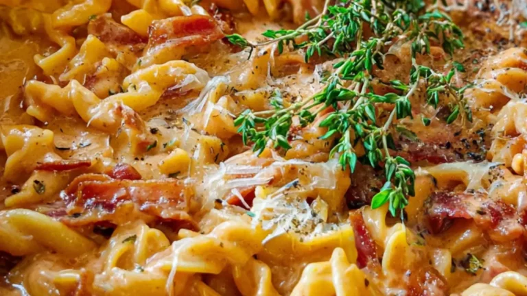 Pasta och bacon: Snabb middag på 35 minutes