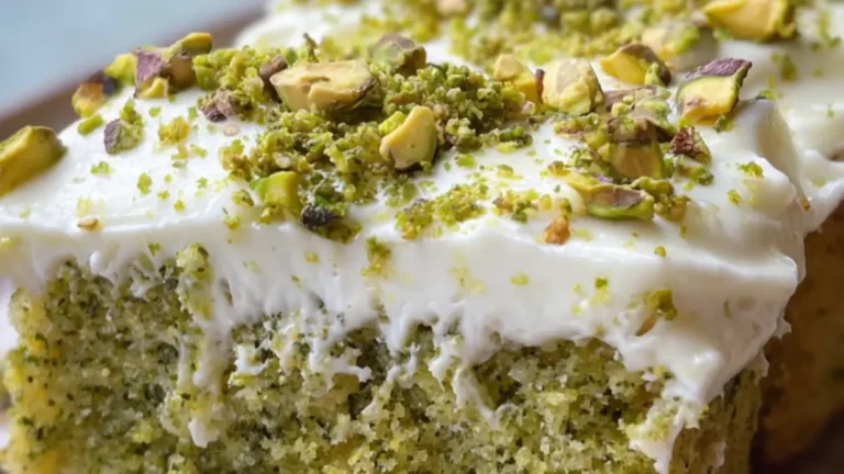 Lyxig Pistagekaka med frosting på 40 minuter