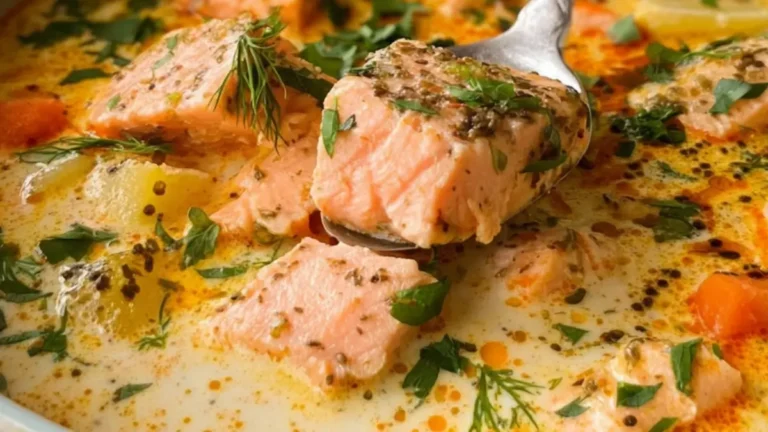 Enkel Laxsoppa med asiatiska smaker: Färska kryddor