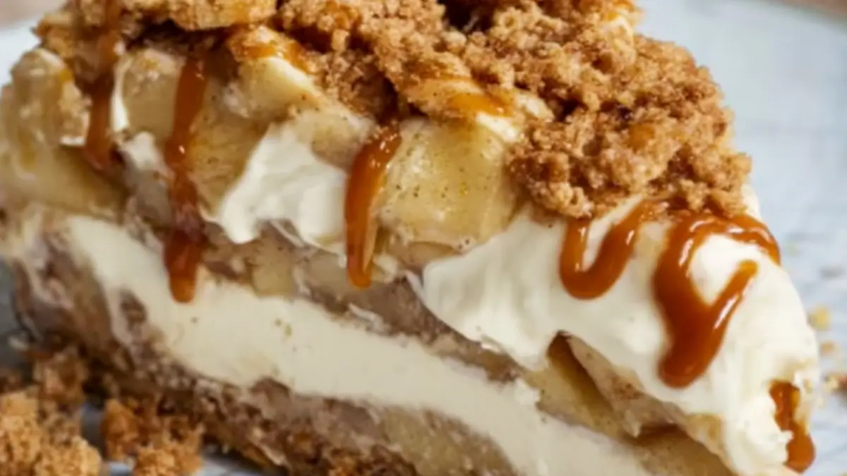 Äppelpajsglass med kola: En lyxig dessert