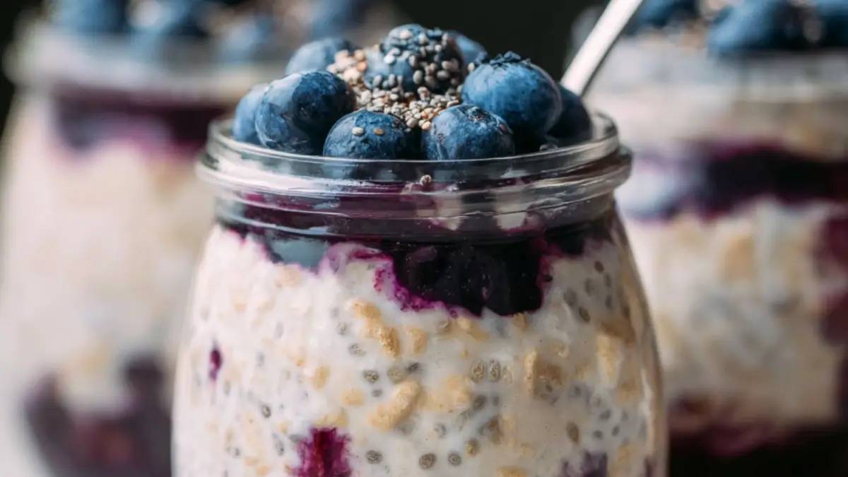 Blåbärs: Overnight Oats på 15 minuter