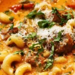 Perfekt Krämig tomatsoppa med italiensk korv
