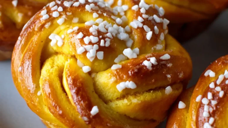 Perfekt bakade Saffransbullar med vit choklad hemma