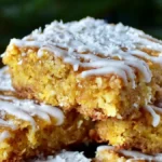 Segknäckiga kokosrutor med saffran och vit choklad