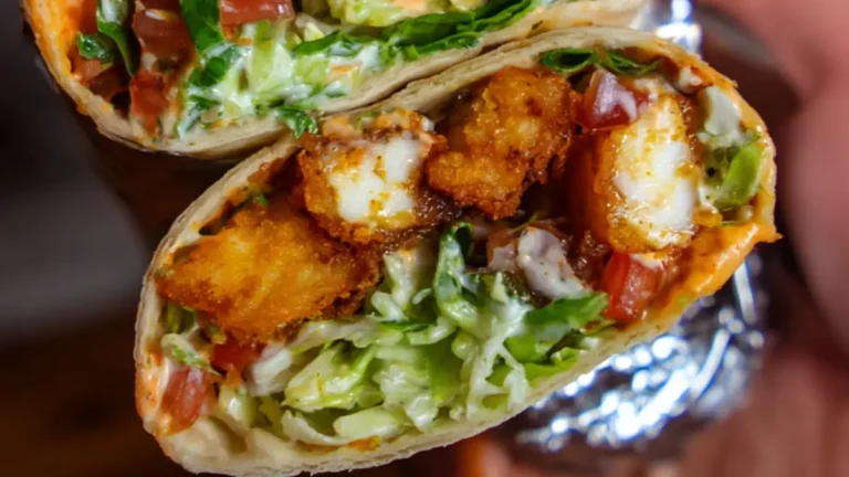 Friterad krispig fetaost i wraps