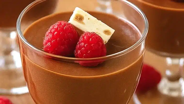 Lyxig nougatpannacotta på 25 minuter