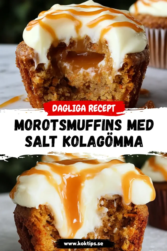Morotsmuffins med salt kolagömma och creamcheesefrosting