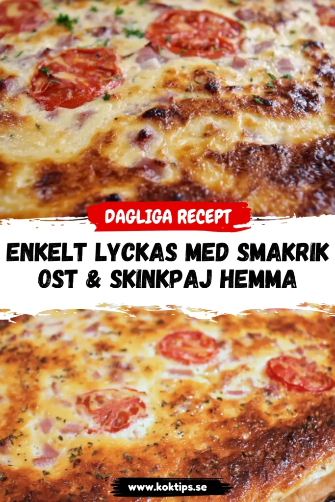 Enkelt lyckas med Smakrik ost & skinkpaj hemma