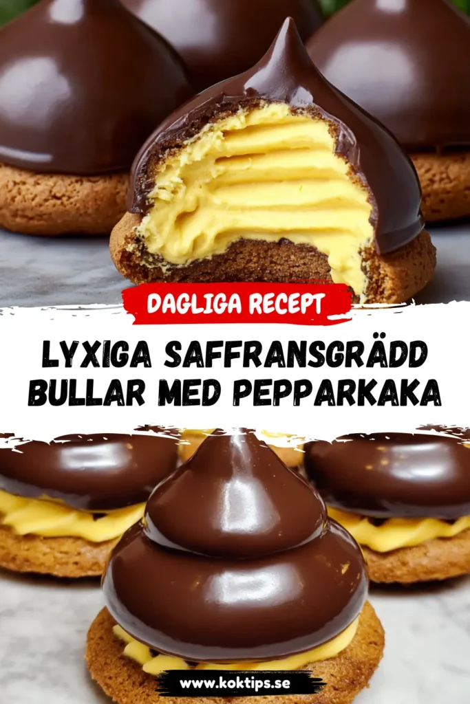 Lyxiga Saffransgräddbullar med Pepparkaka