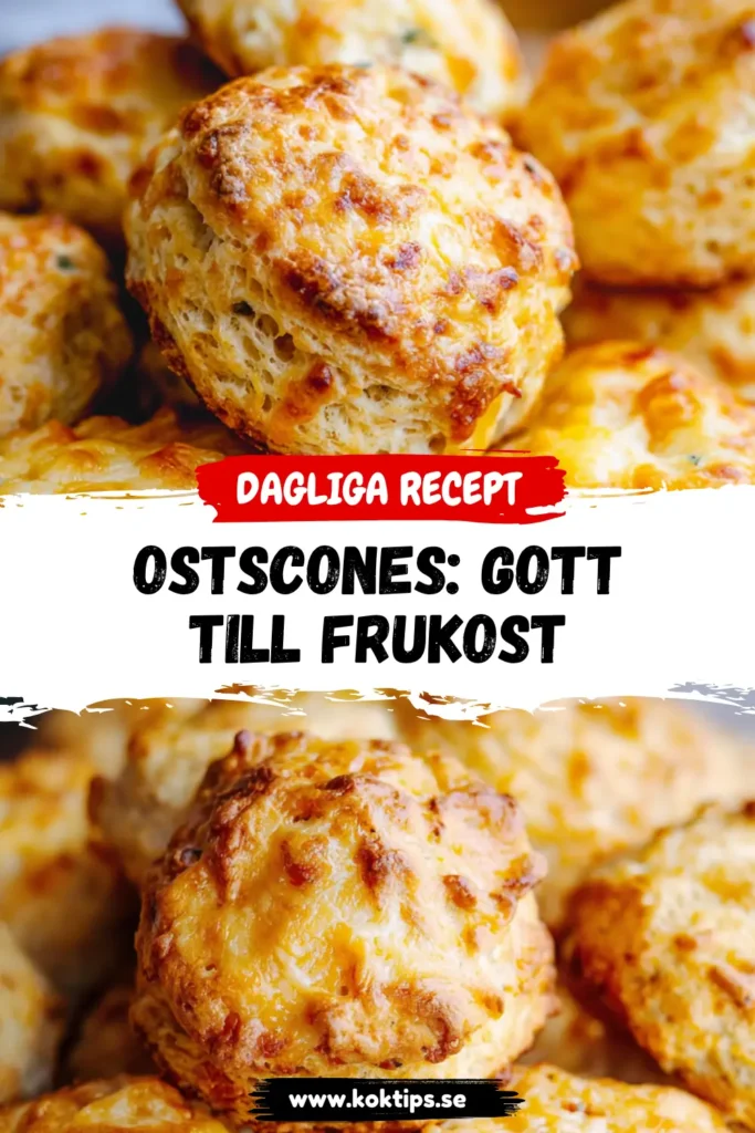 Ostscones: gott till frukost