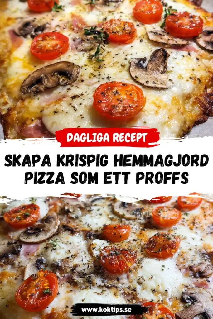Skapa krispig hemmagjord pizza som ett proffs