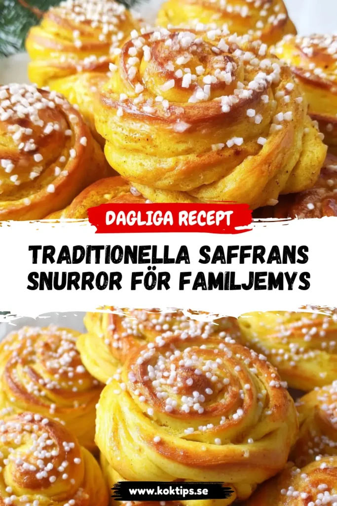 Traditionella Saffranssnurror för Familjemys