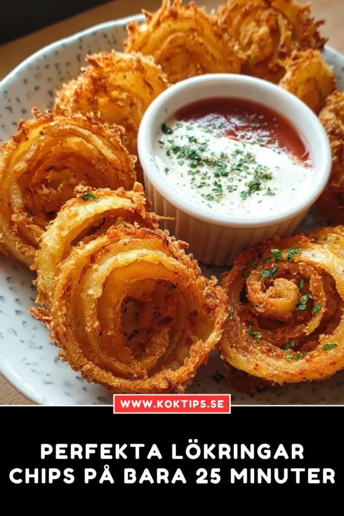 Perfekta lökringar chips på bara 25 minuter