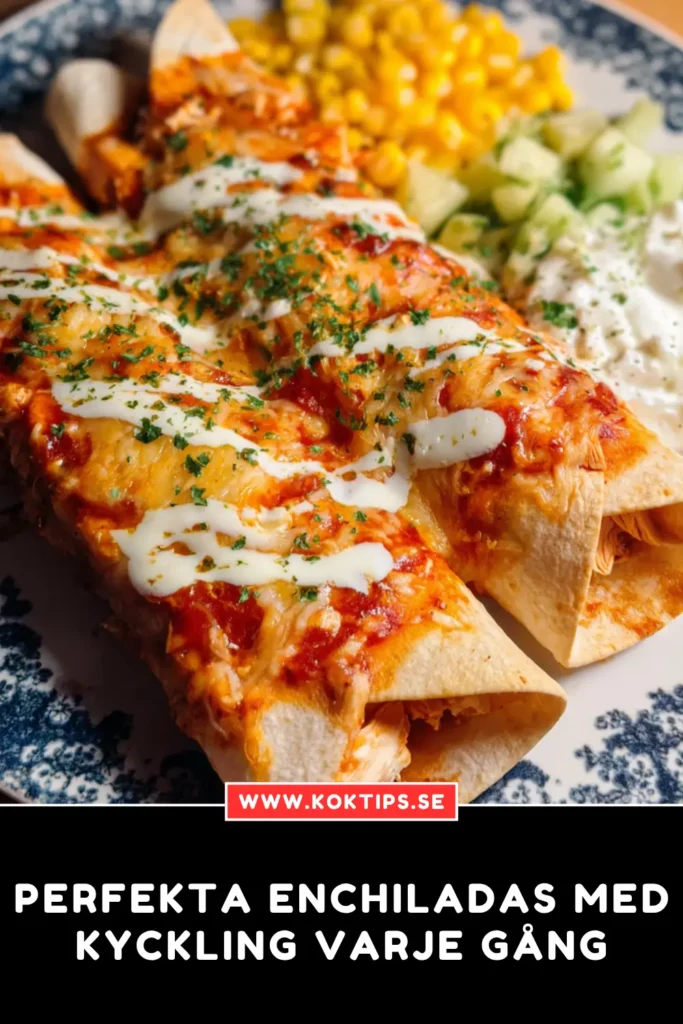 Perfekta Enchiladas med kyckling varje gång