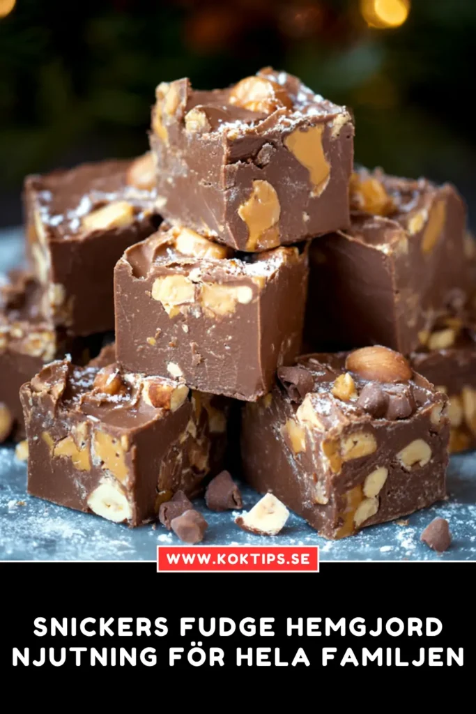 Snickers fudge: Hemgjord njutning för hela familjen