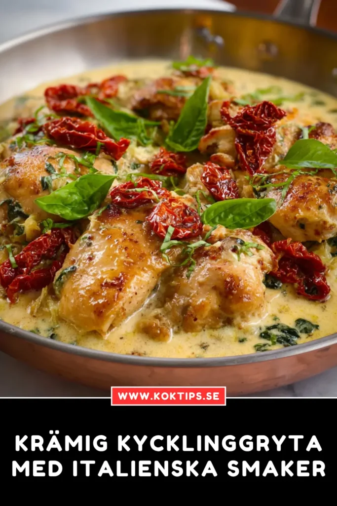 Krämig kycklinggryta med italienska smaker