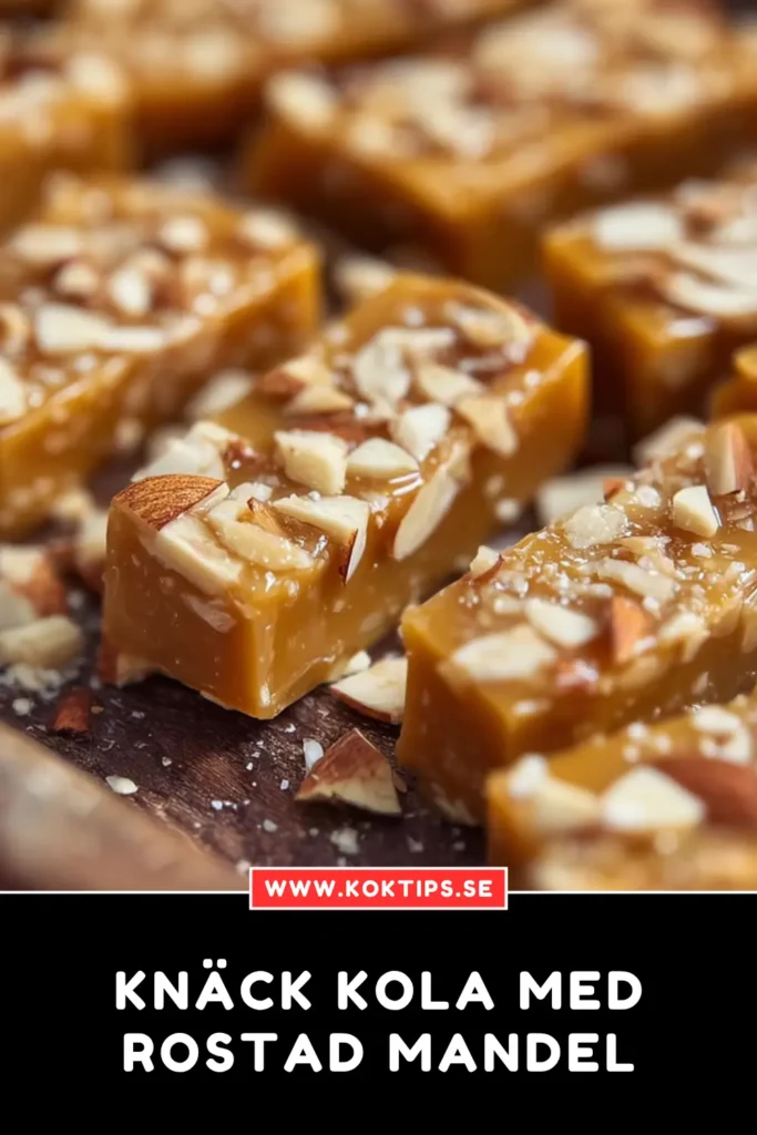 Knäck kola med rostad mandel
