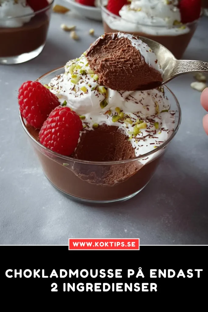 Chokladmousse på endast 2 ingredienser