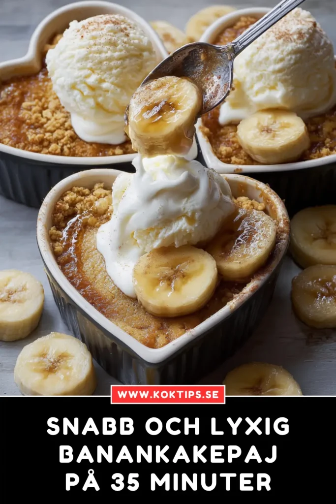 Snabb och Lyxig Banankakepaj på 35 Minuter