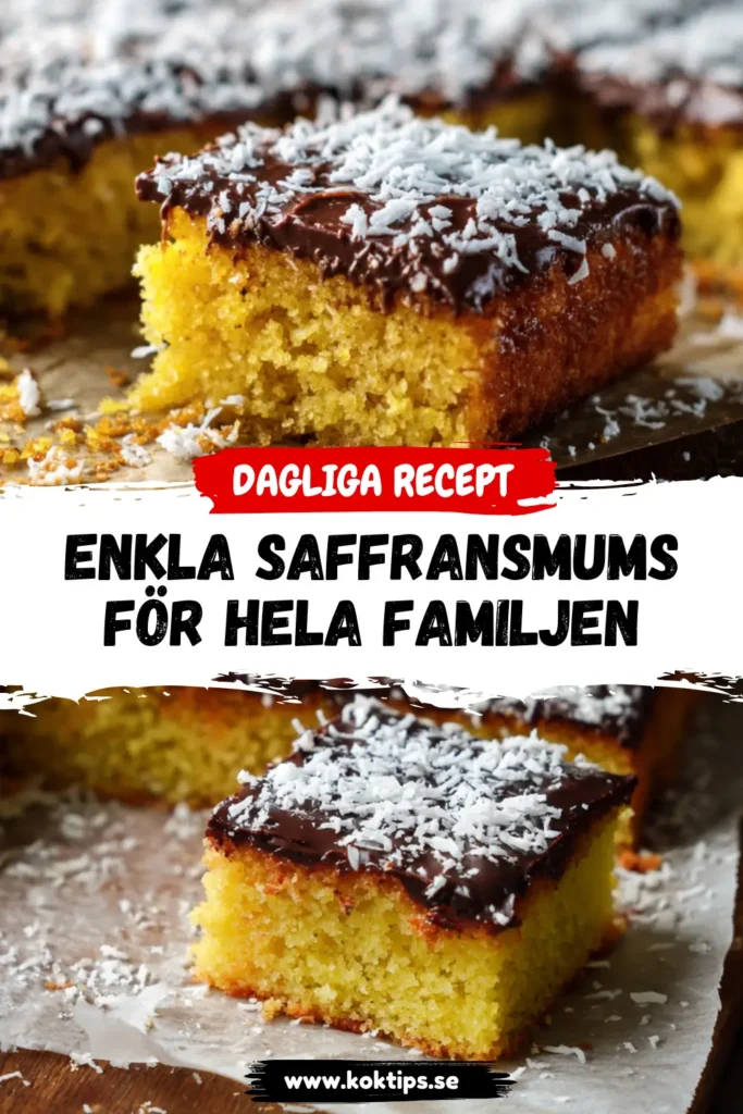 Enkla Saffransmums för hela familjen