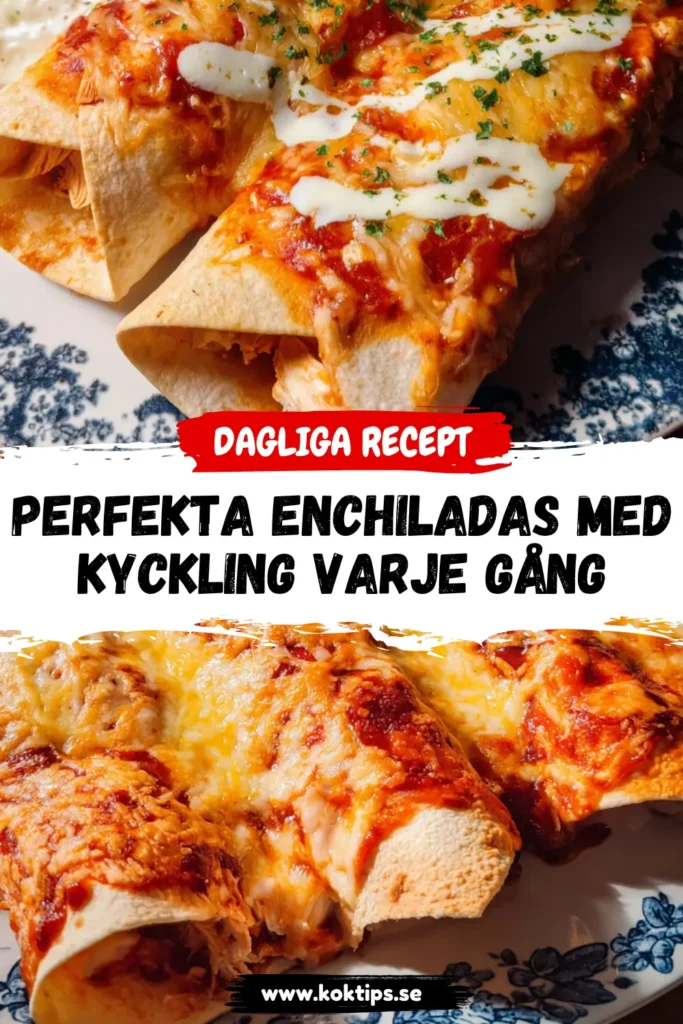Perfekta Enchiladas med kyckling varje gång