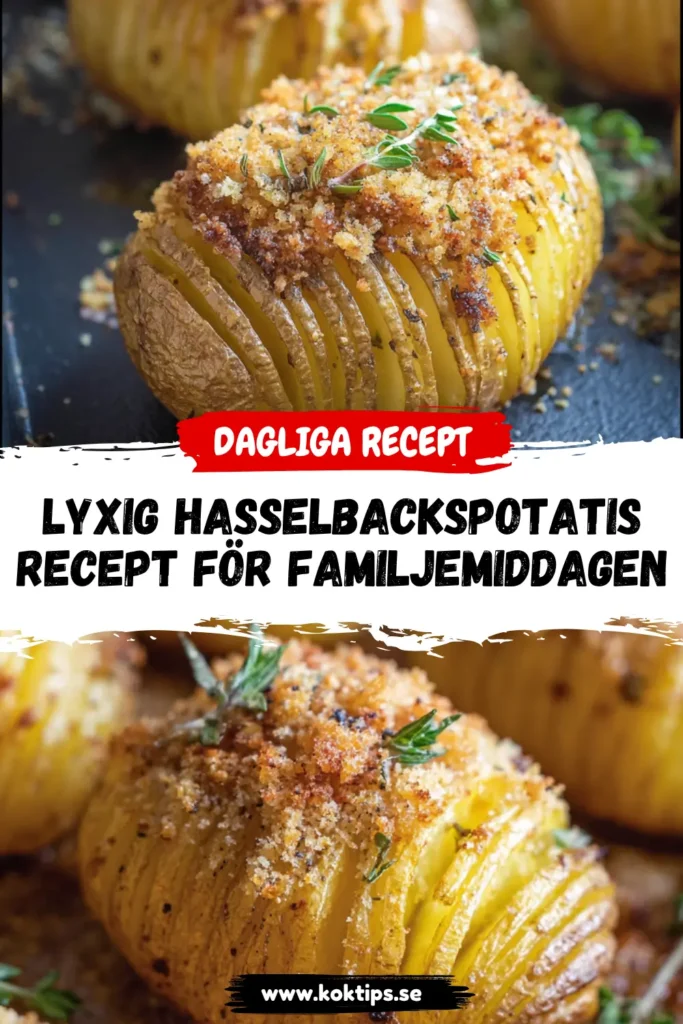 Lyxig Hasselbackspotatis Recept för Familjemiddagen