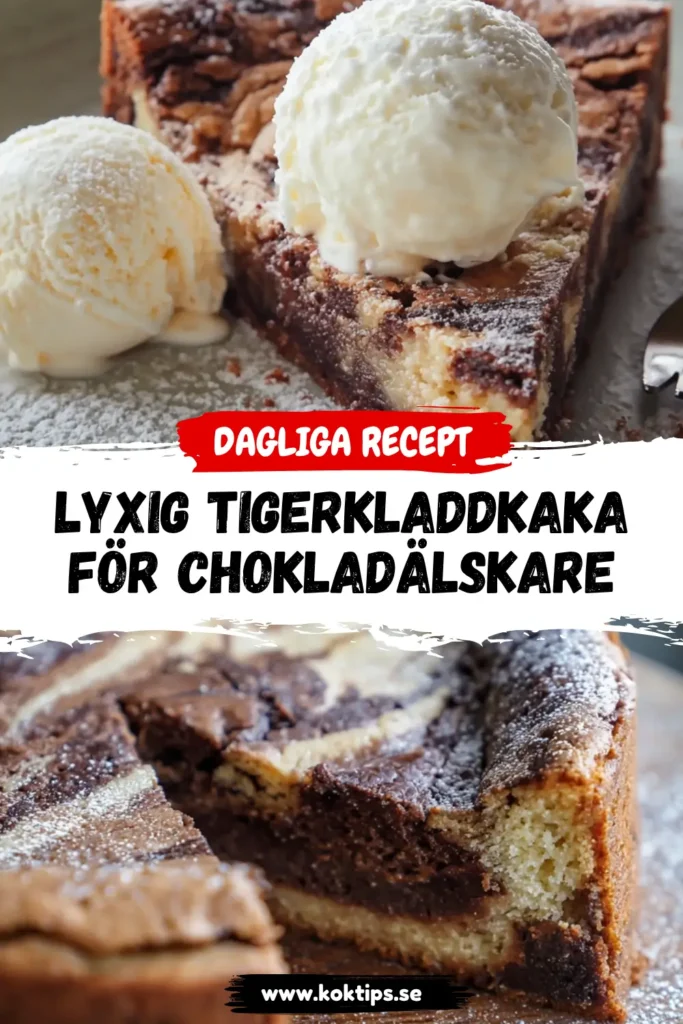 Lyxig Tigerkladdkaka för chokladälskare