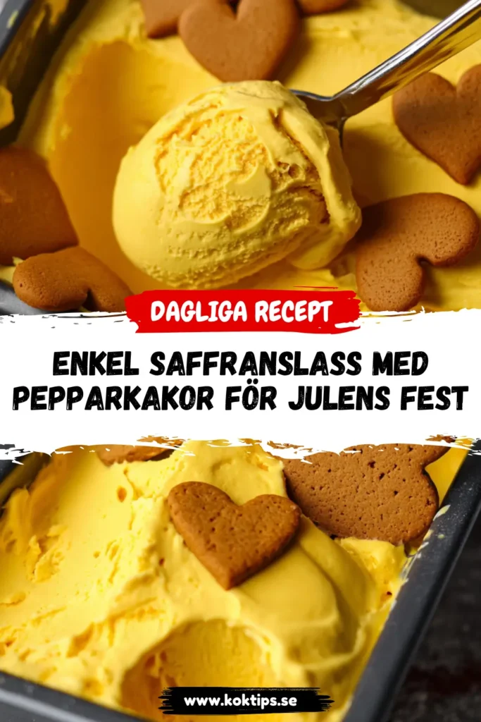 Enkel Saffranslass med pepparkakor för Julens Fest