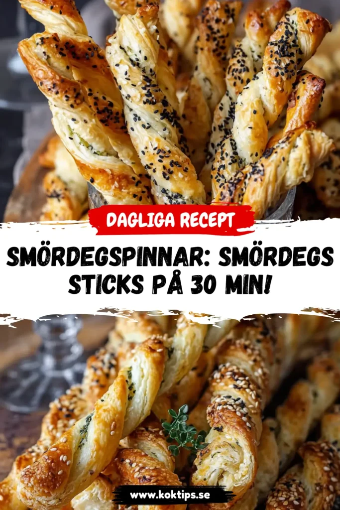 Smördegspinnar: Smördegssticks på 30 min!