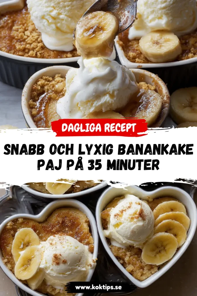 Snabb och Lyxig Banankakepaj på 35 Minuter