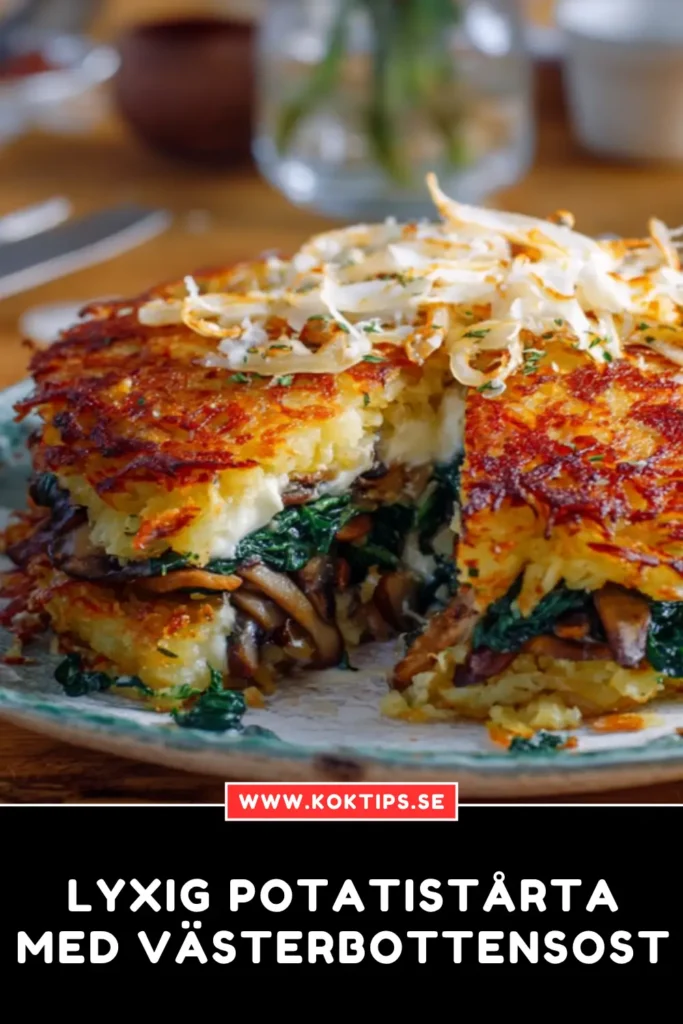 Lyxig potatistårta med västerbottensost