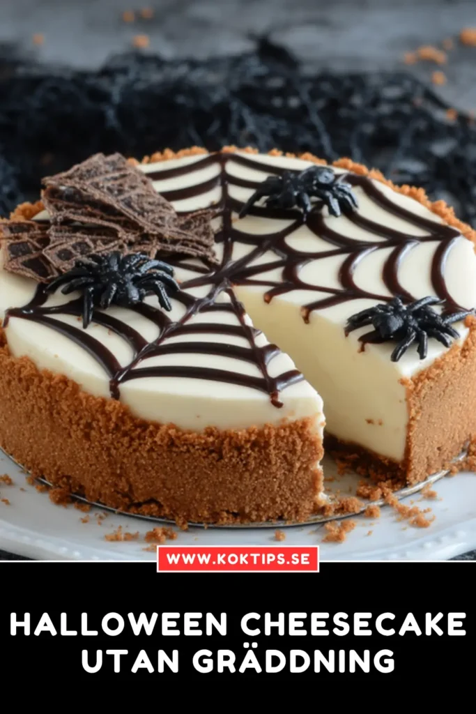 Halloween Cheesecake utan gräddning
