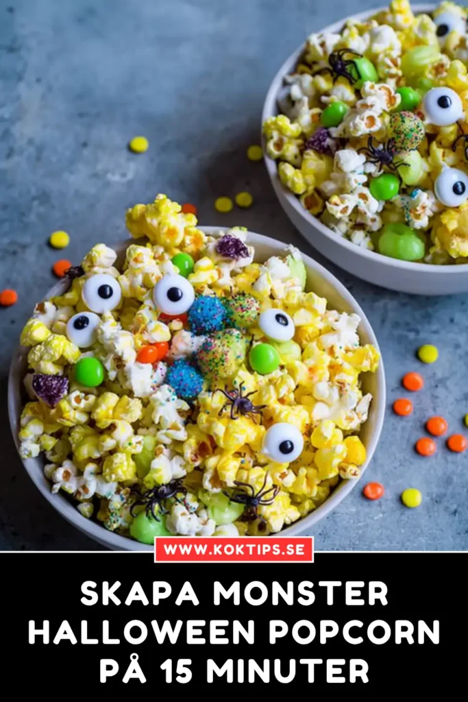 Skapa Monster Halloween Popcorn på 15 minuter