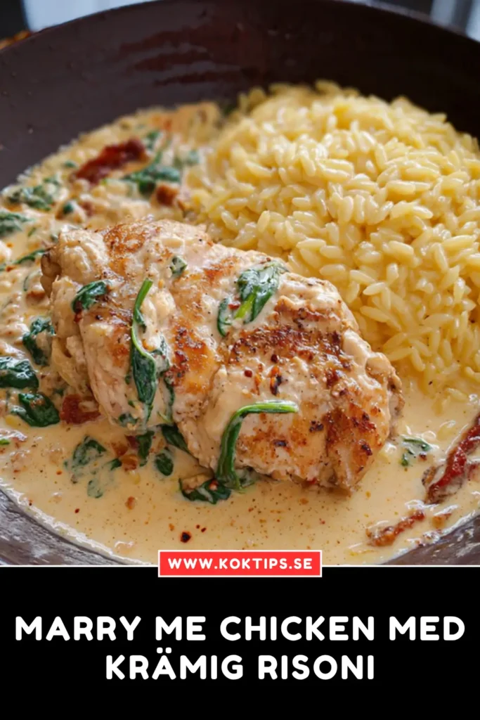 Marry me chicken med krämig risoni